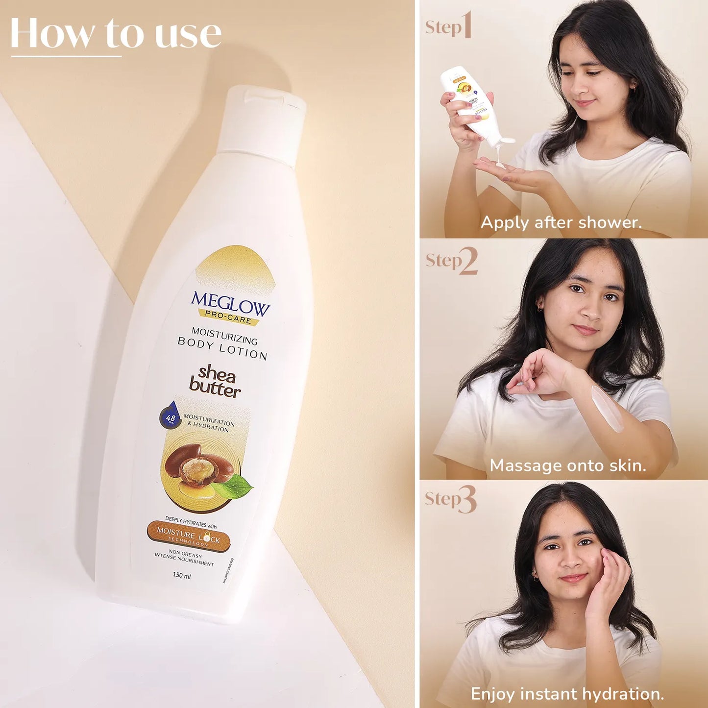 MEGLOW Body Lotion (Shea Butter) 150 ml