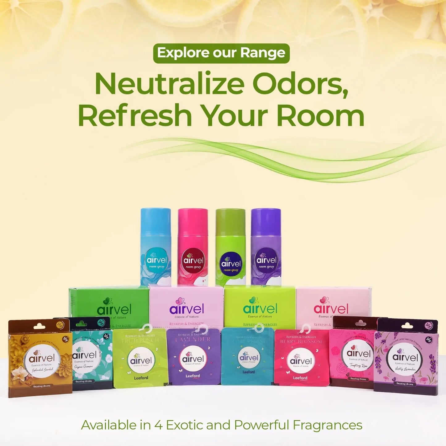 AIRVEL ROOM SPRAY (LEMON)