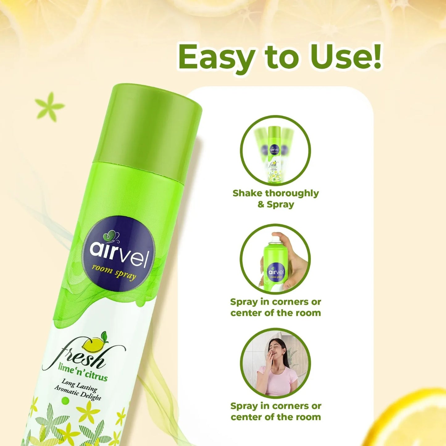 AIRVEL ROOM SPRAY (LEMON)