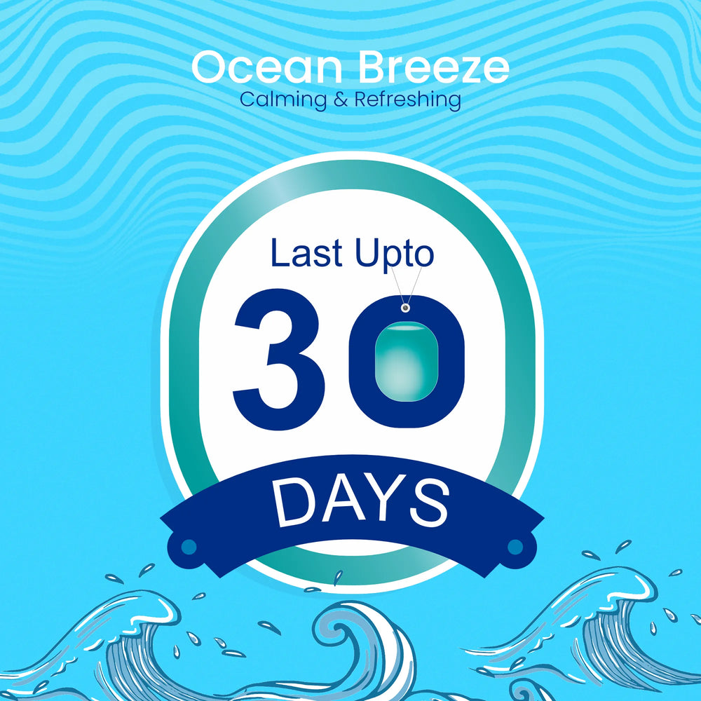 Airvel Ocean Breeze Car Freshener – Calming & Refreshing, Lasts Up to 30 Days