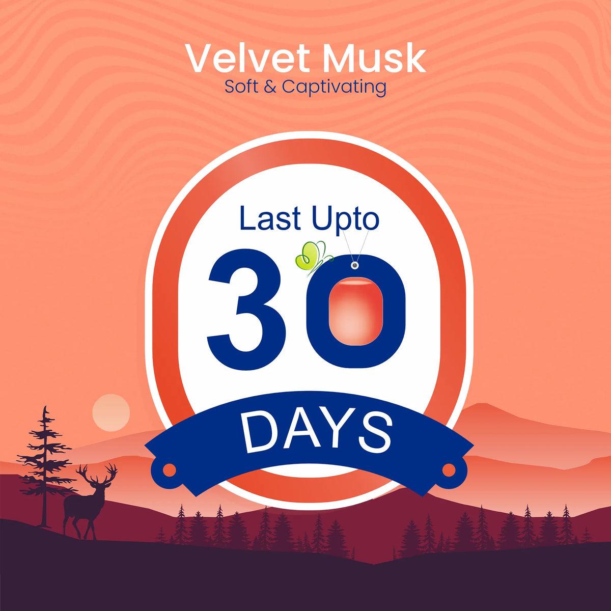 Airvel Velvet Musk Car Freshener – Soft & Captivating, Lasts Up to 30 Days