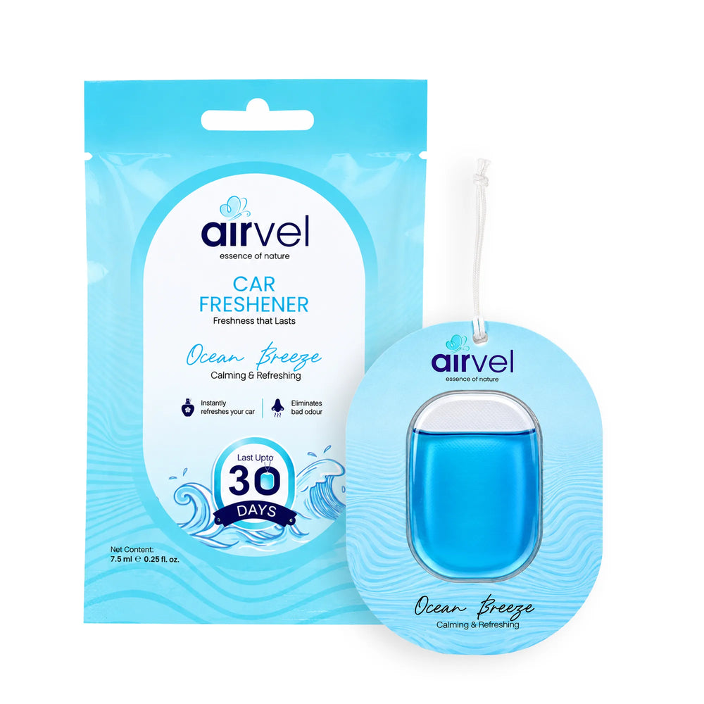 Airvel Ocean Breeze Car Freshener – Calming & Refreshing, Lasts Up to 30 Days