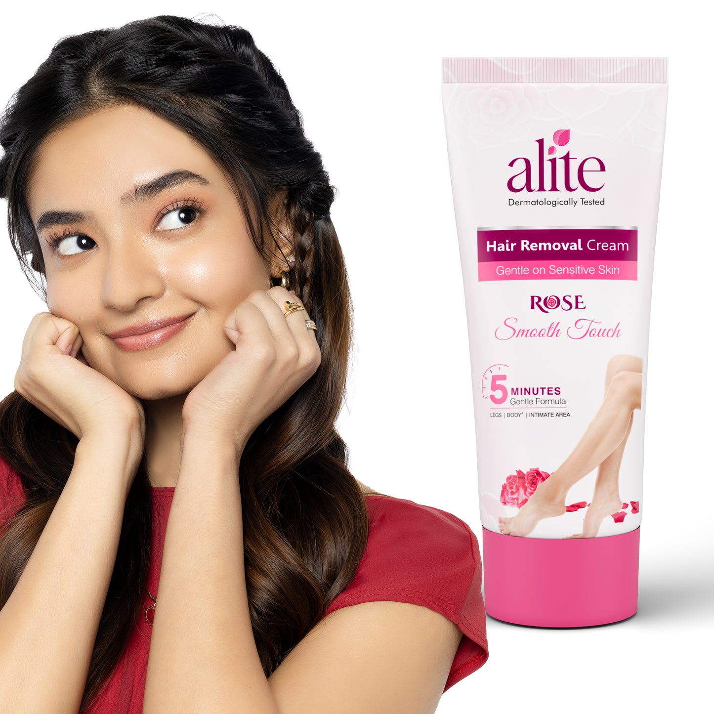 ALITE HAIR REMOVAL CREAM FOR WOMAN ( ROSE ) 30GM