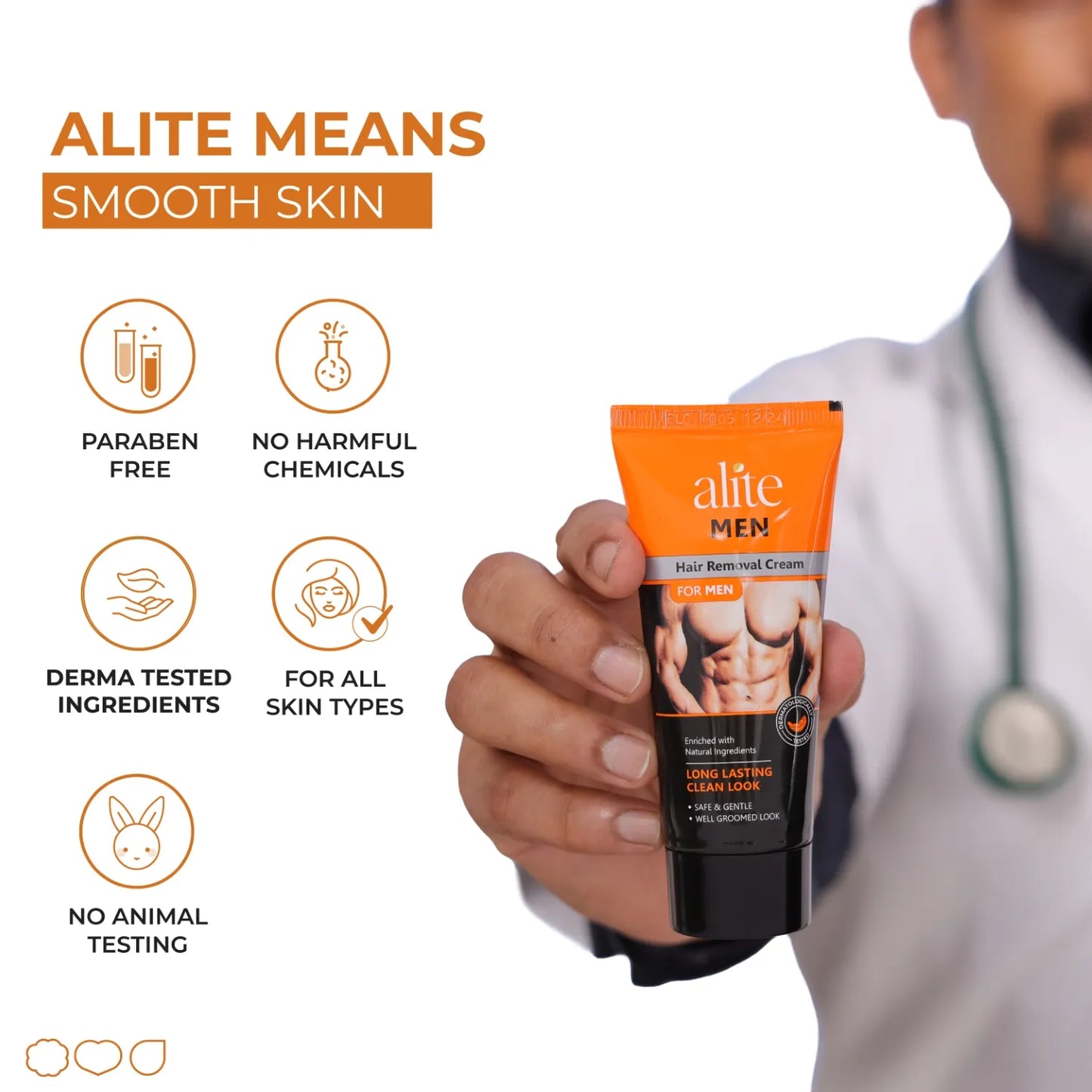 ALITE HAIR REMOVAL CREAM (MEN) (60 GM)