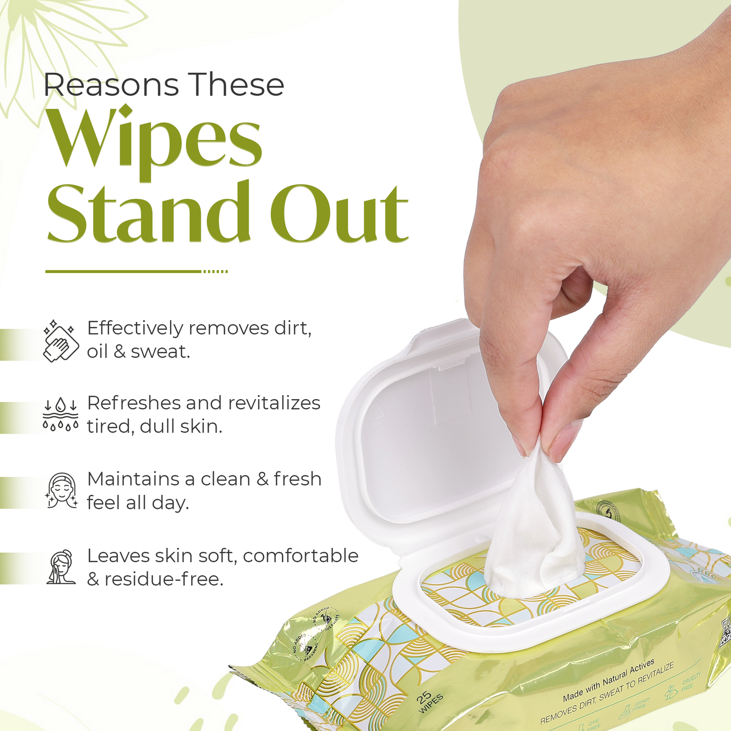 Meglow Skin Refreshing Wipes