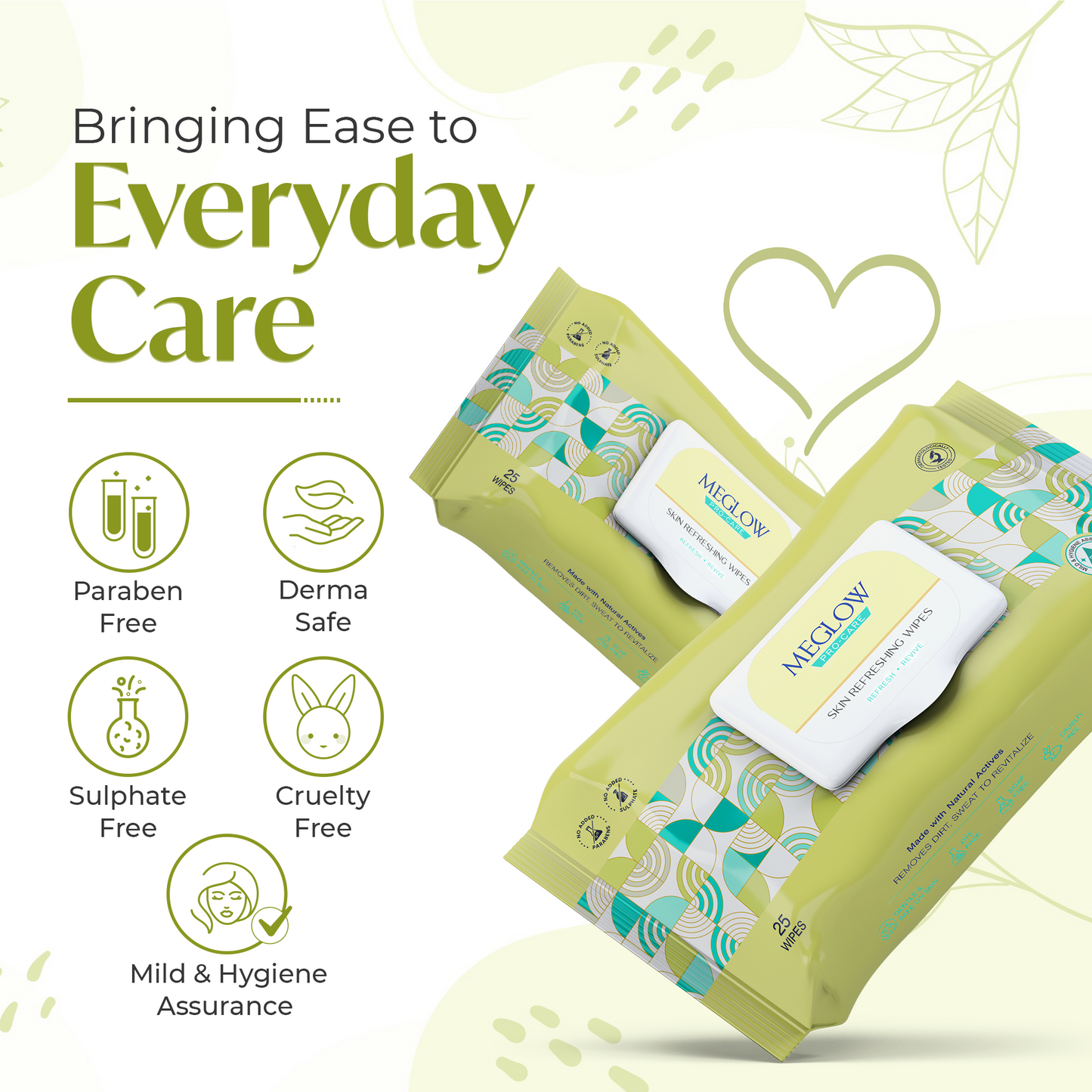 Meglow Skin Refreshing Wipes