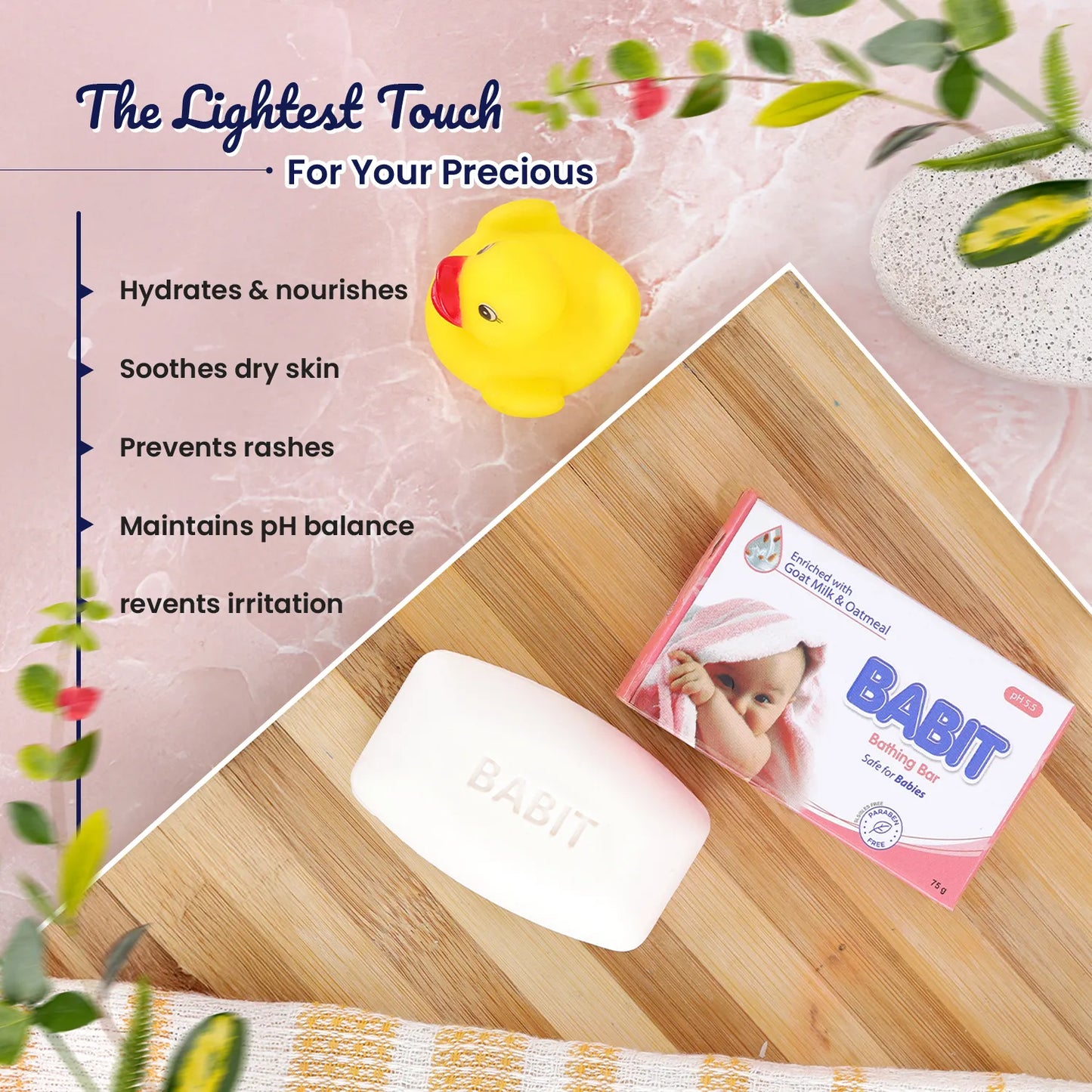 BABIT MOISTURIZING BABY SOAP 75G