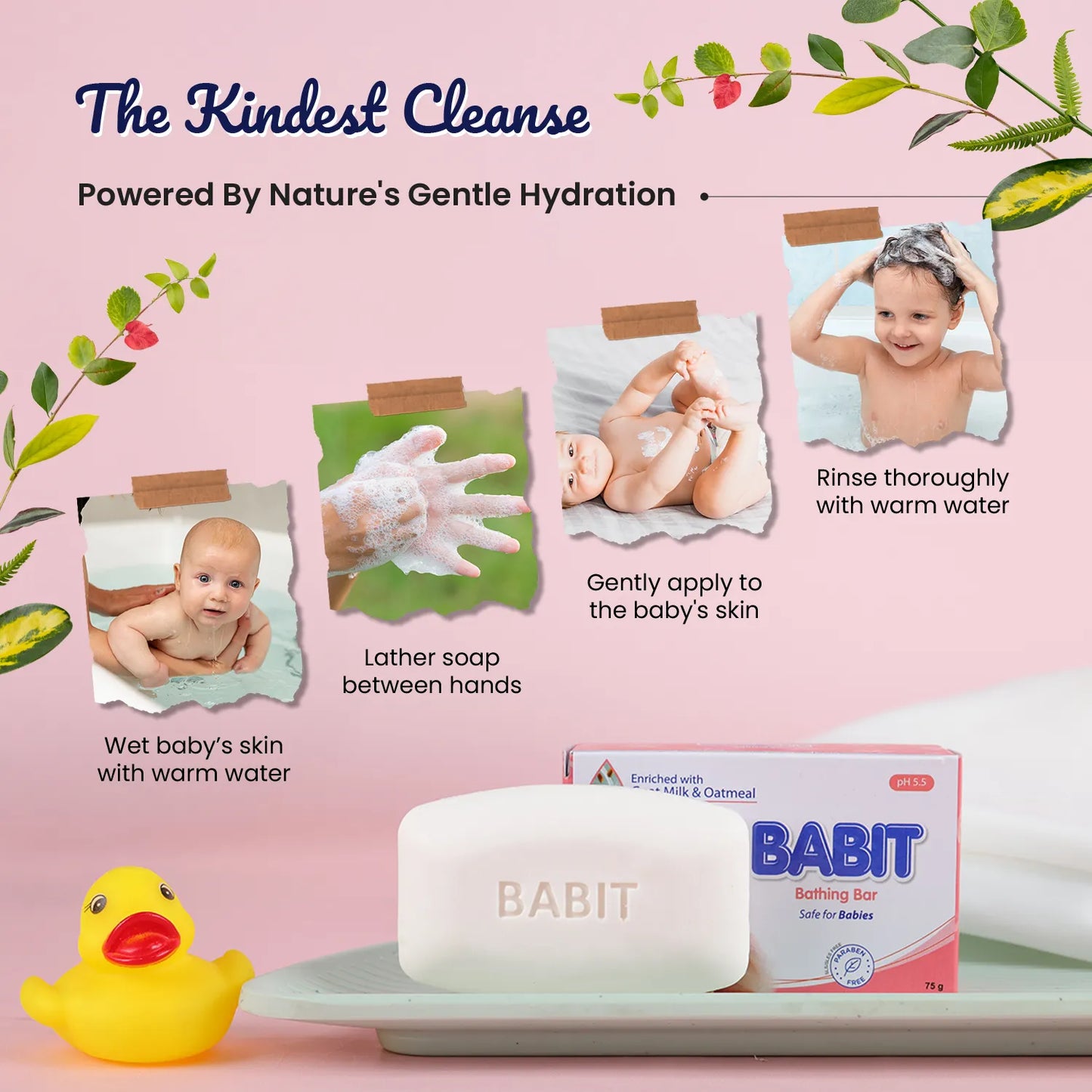 BABIT MOISTURIZING BABY SOAP 75G