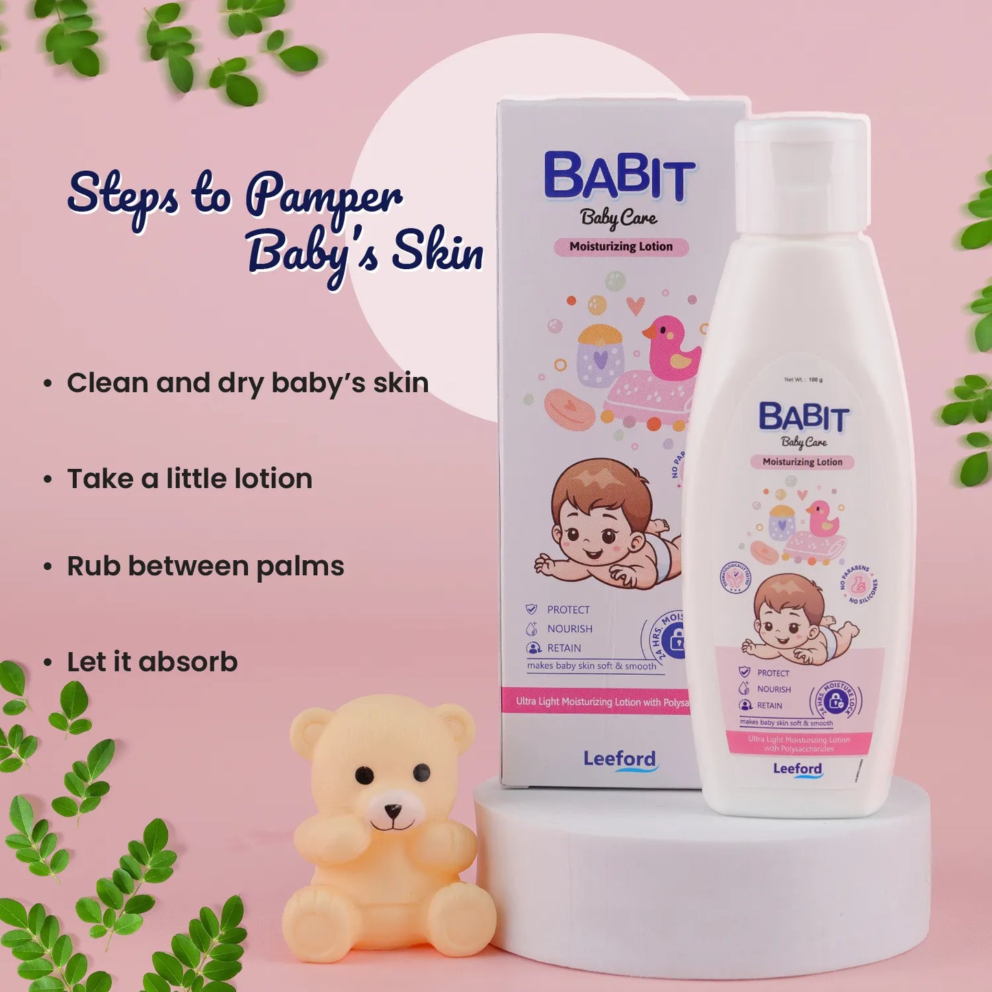 BABIT MOISTURIZING BABY LOTION 100ML