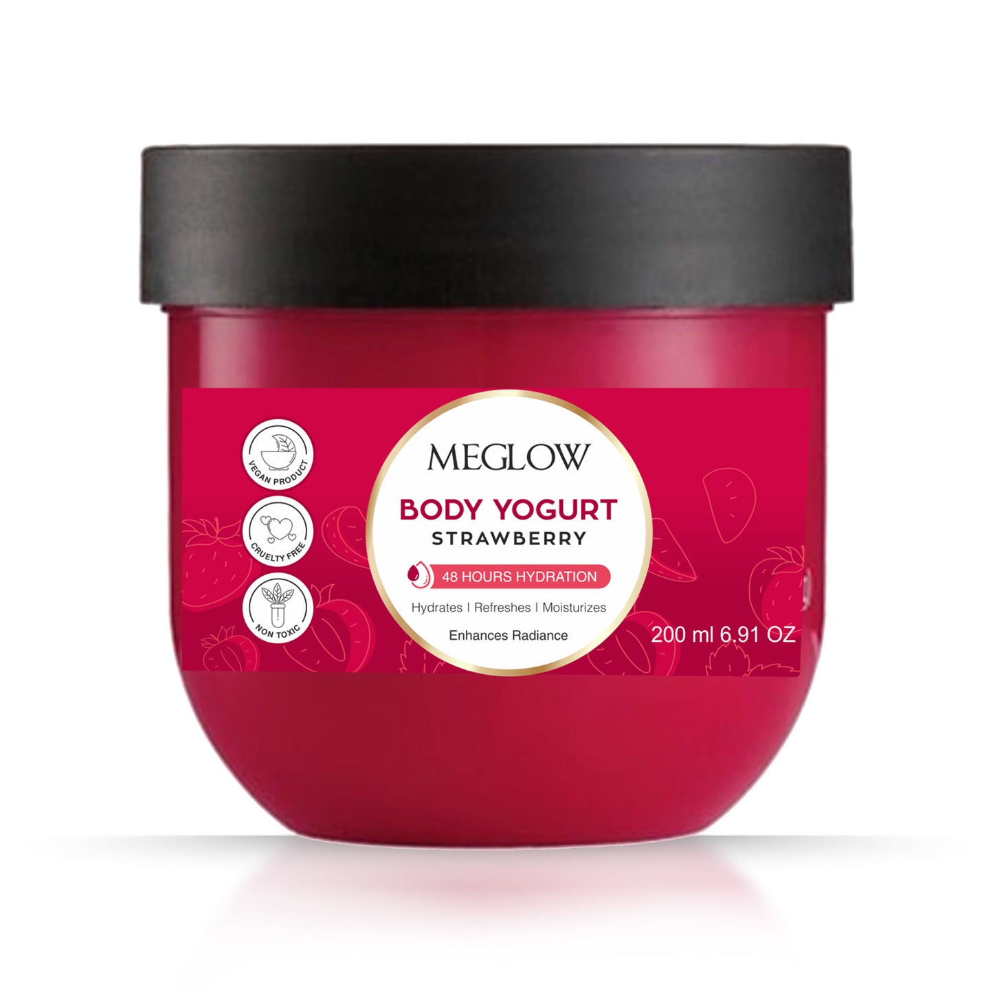 MEGLOW Body Yogurt (Strawberry) 200 ml