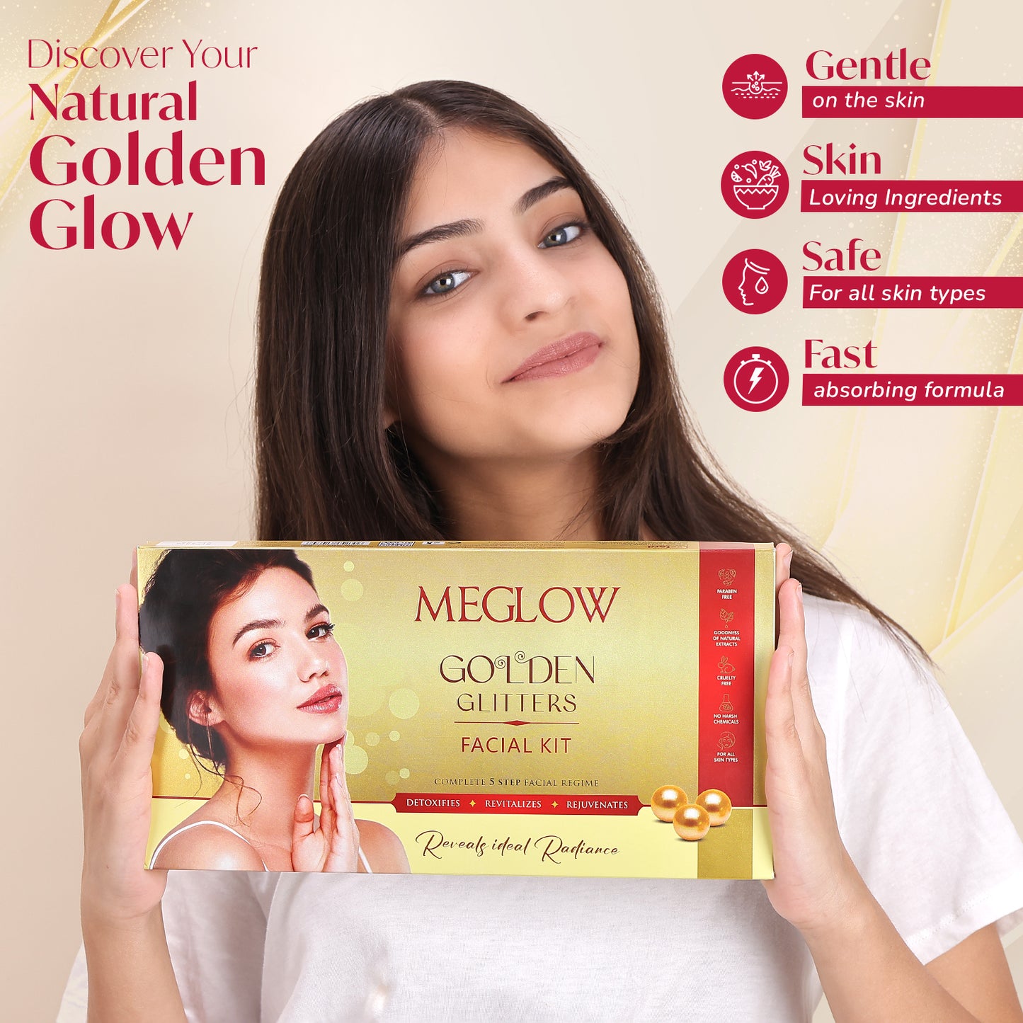 MEGLOW Gold Facial Kit 105 g