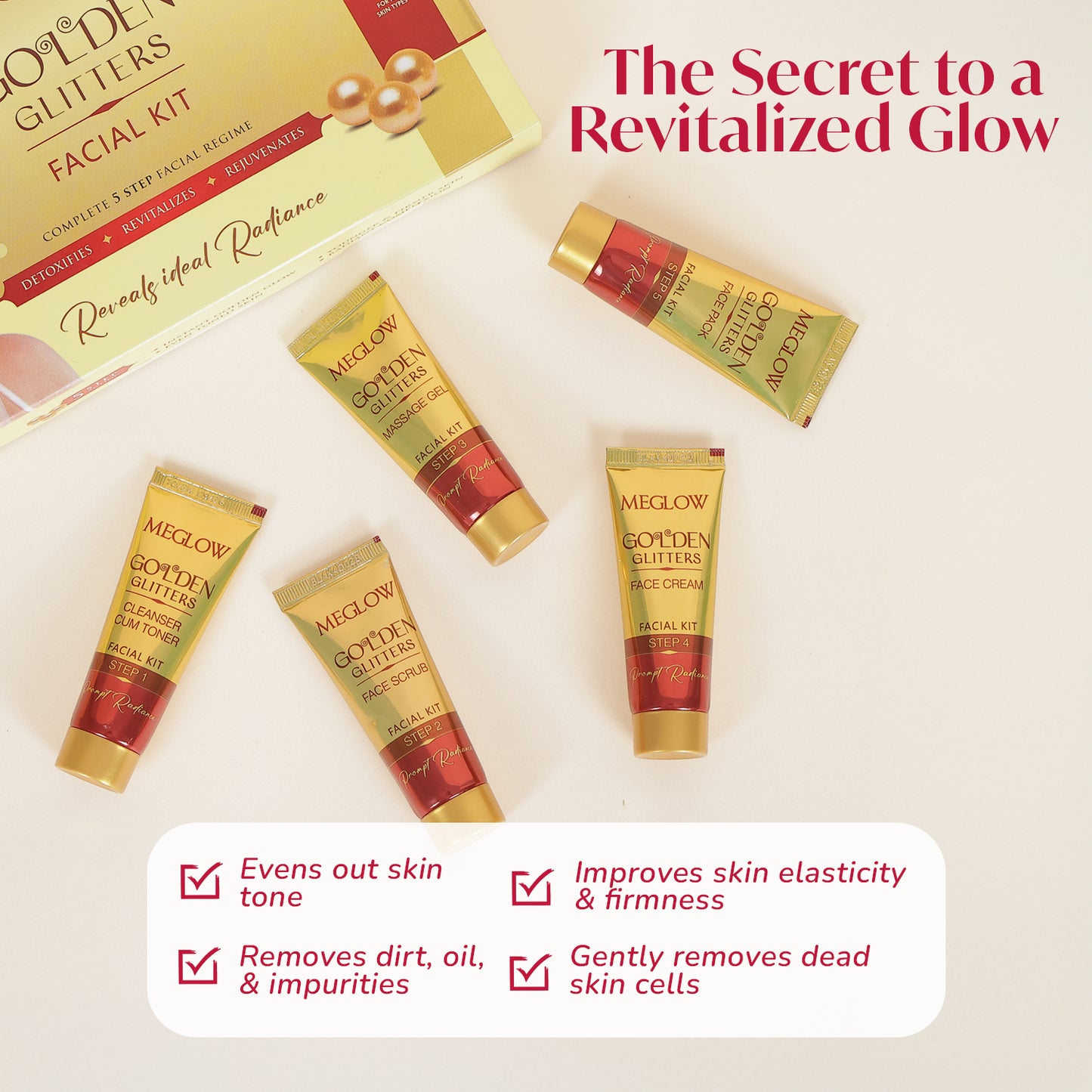 MEGLOW Gold Facial Kit 105 g