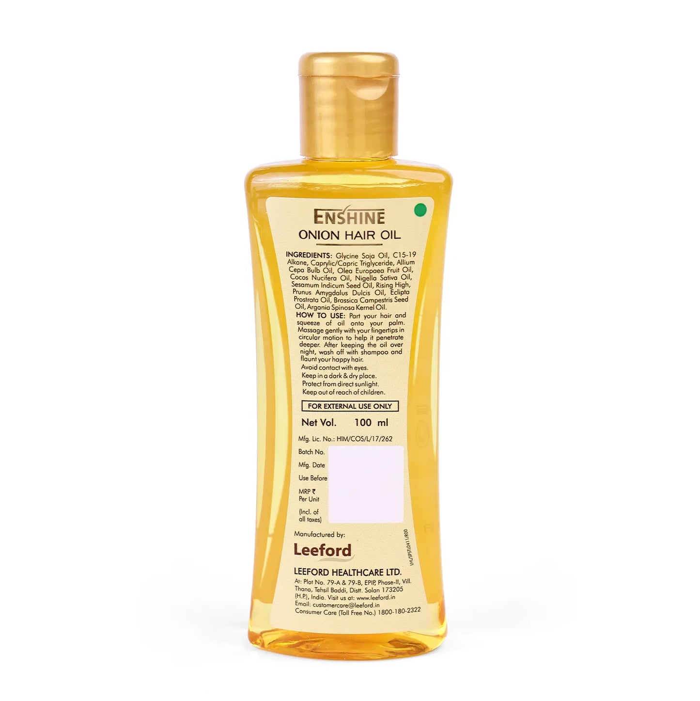 ENSHINE ONION HAIR OIL