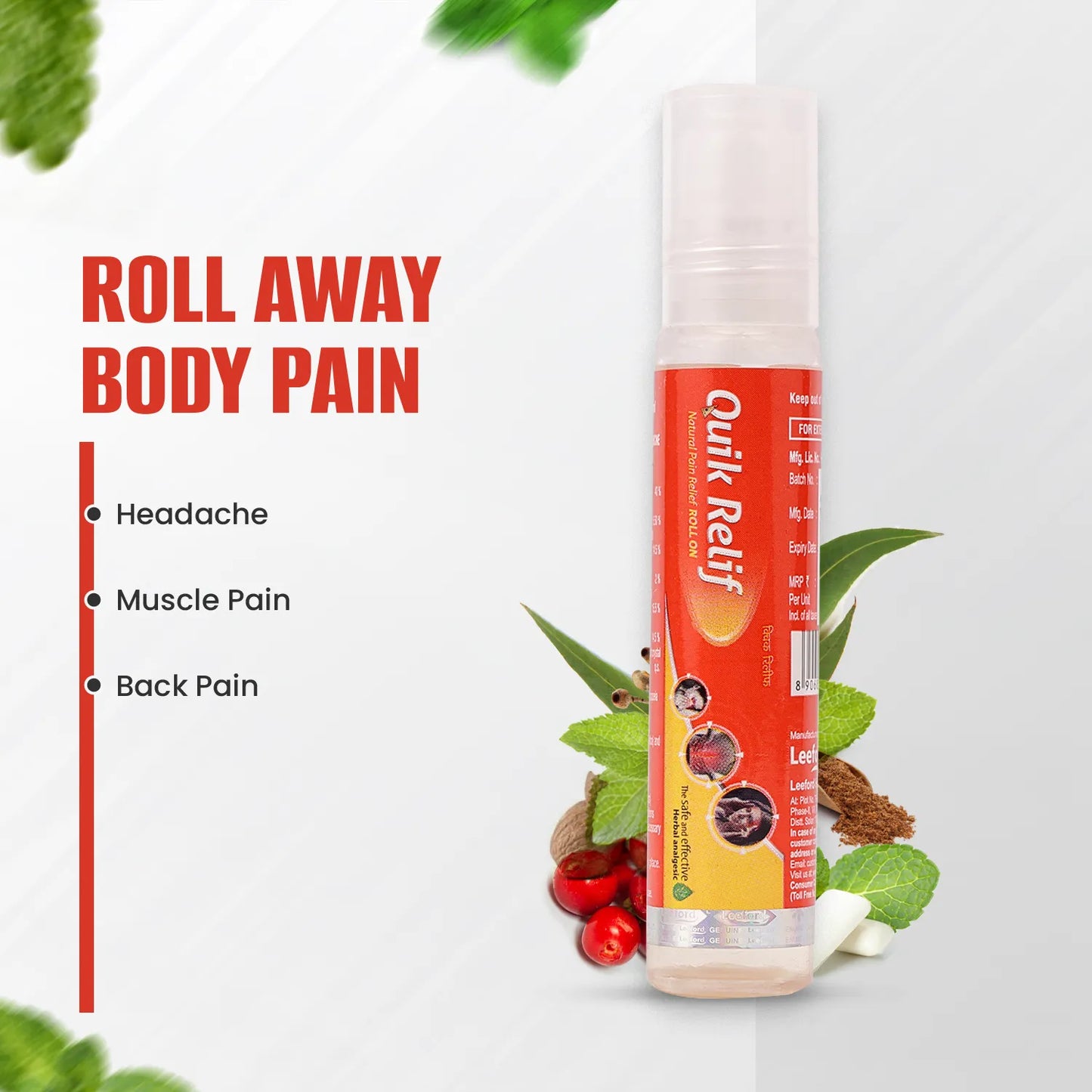 QUIK RELIF ROLL ON 10 ml