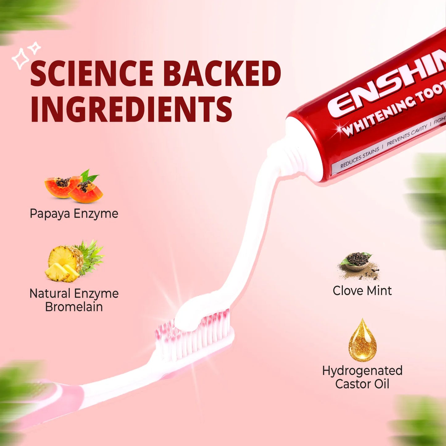ENSHINE WHITENING TOOTHPASTE 100 GM
