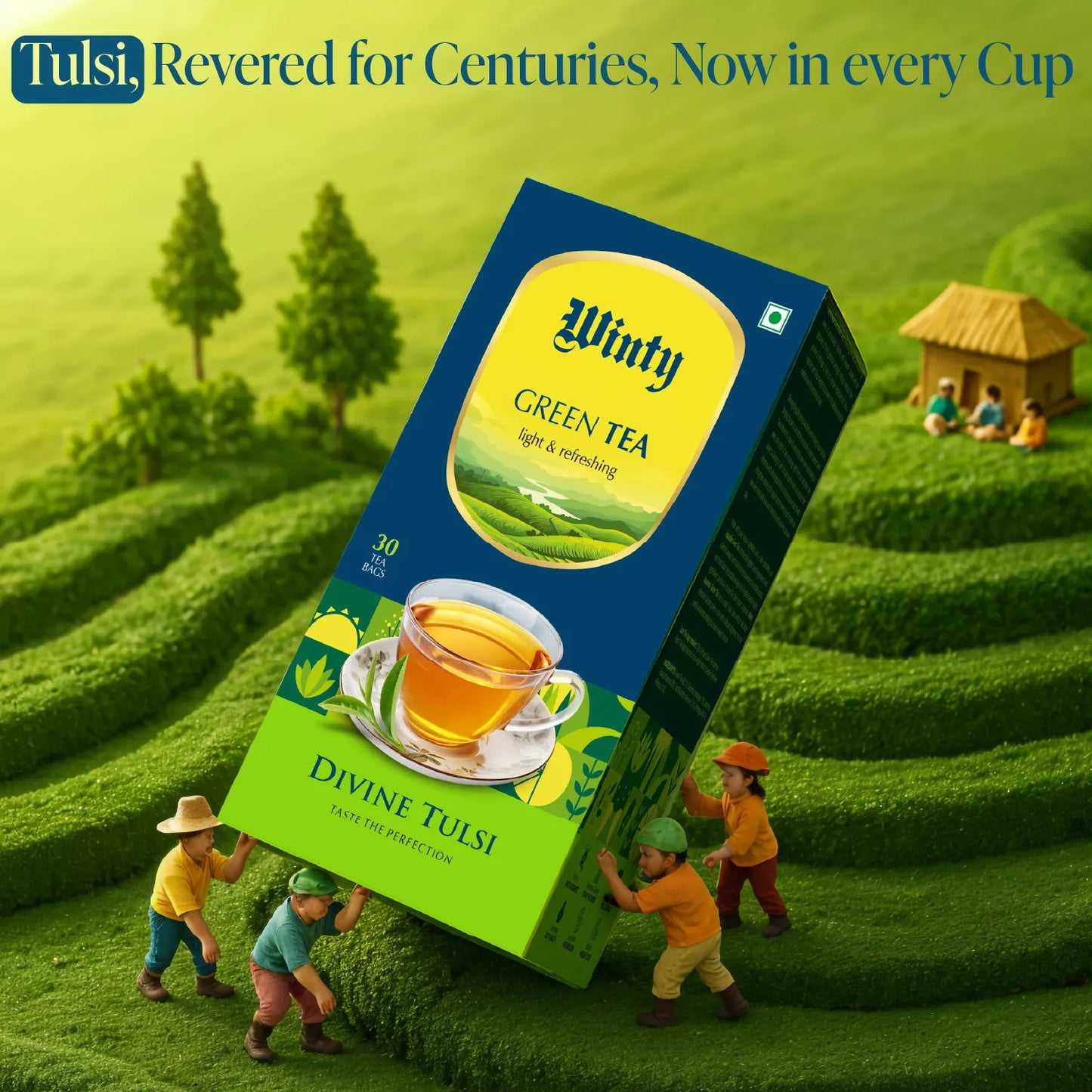 WINTY DIVINE TULSI GREEN TEA 30 Bags