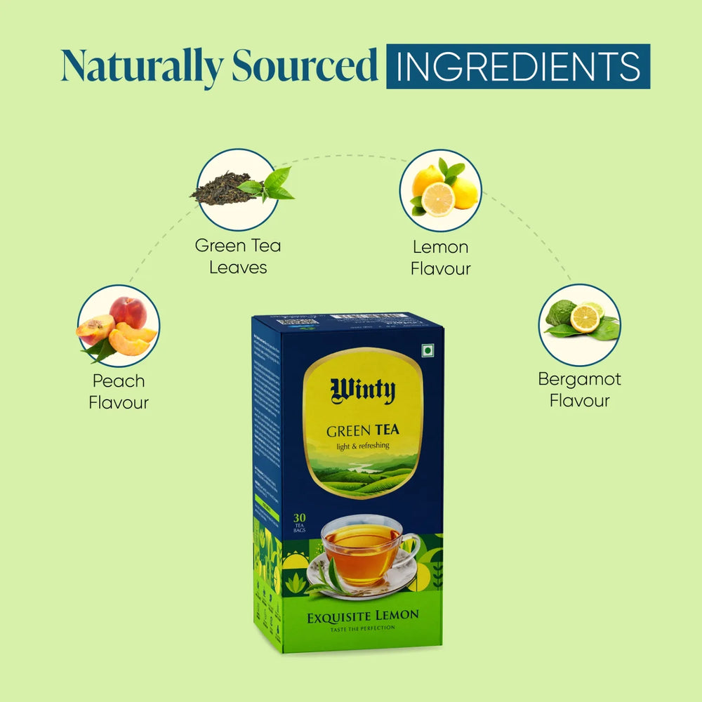 WINTY EXQUISITE LEMON GREEN TEA 30 Bags