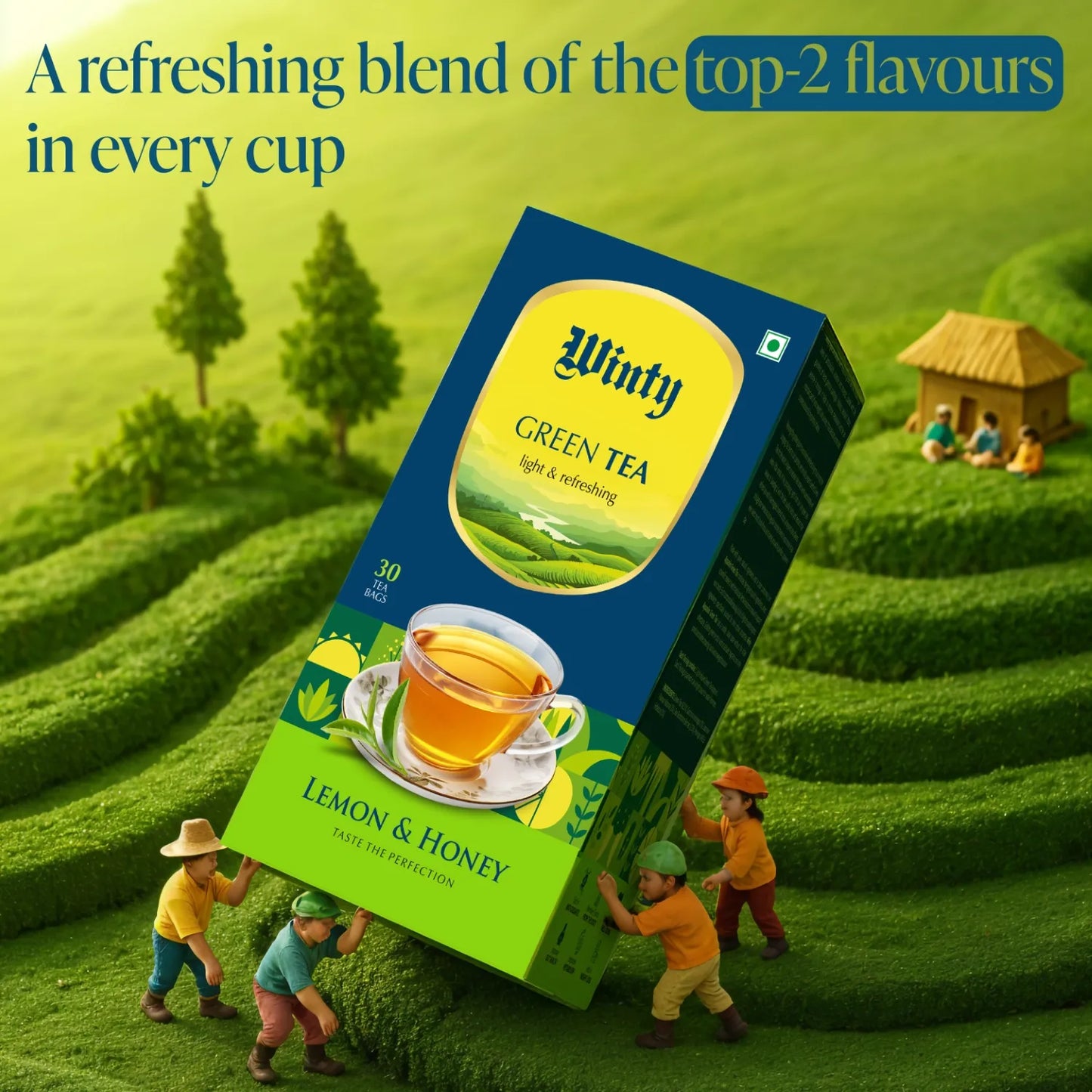WINTY LEMON & HONEY GREEN TEA 30 Bags