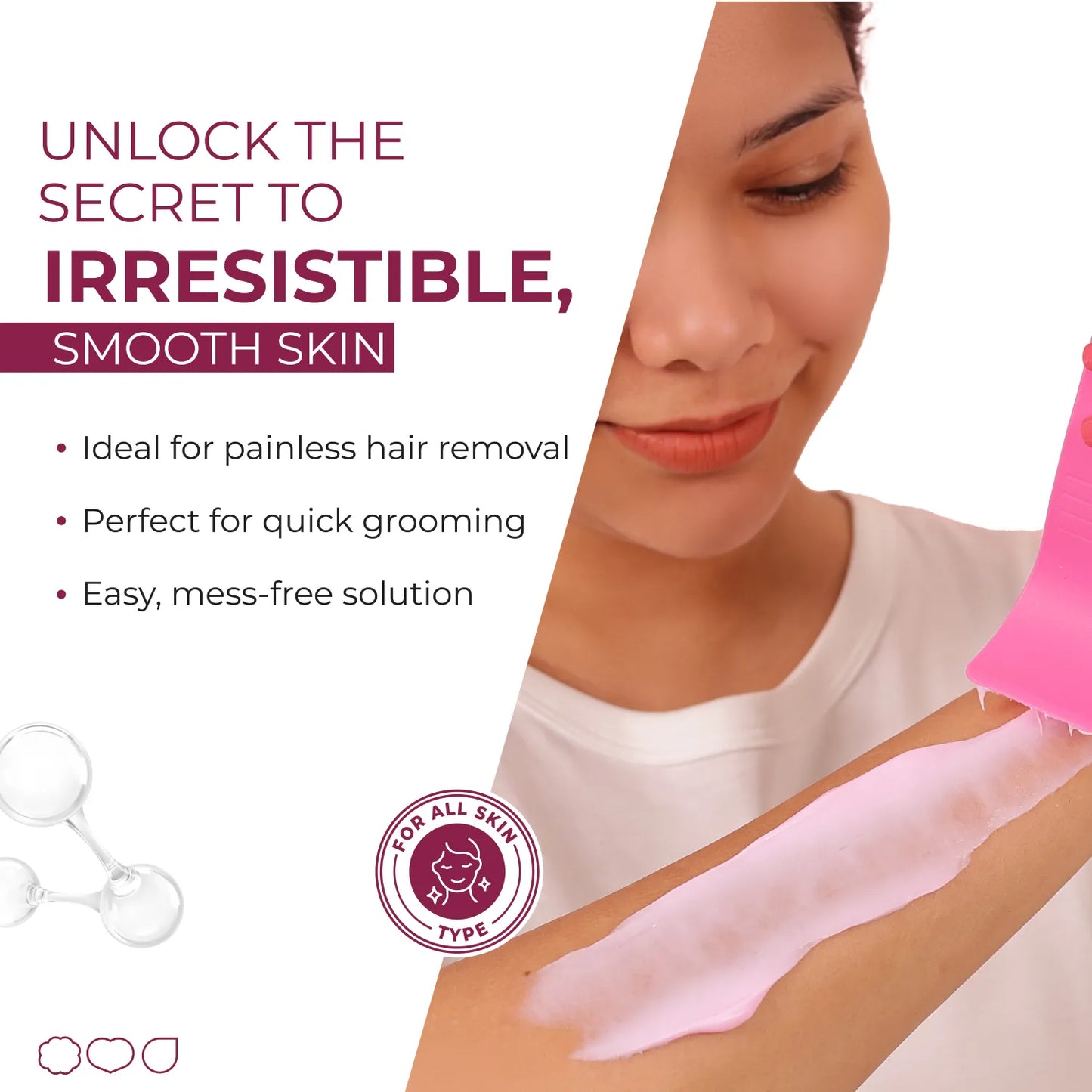 ALITE HAIR REMOVAL CREAM FOR WOMAN ( ROSE ) 30GM